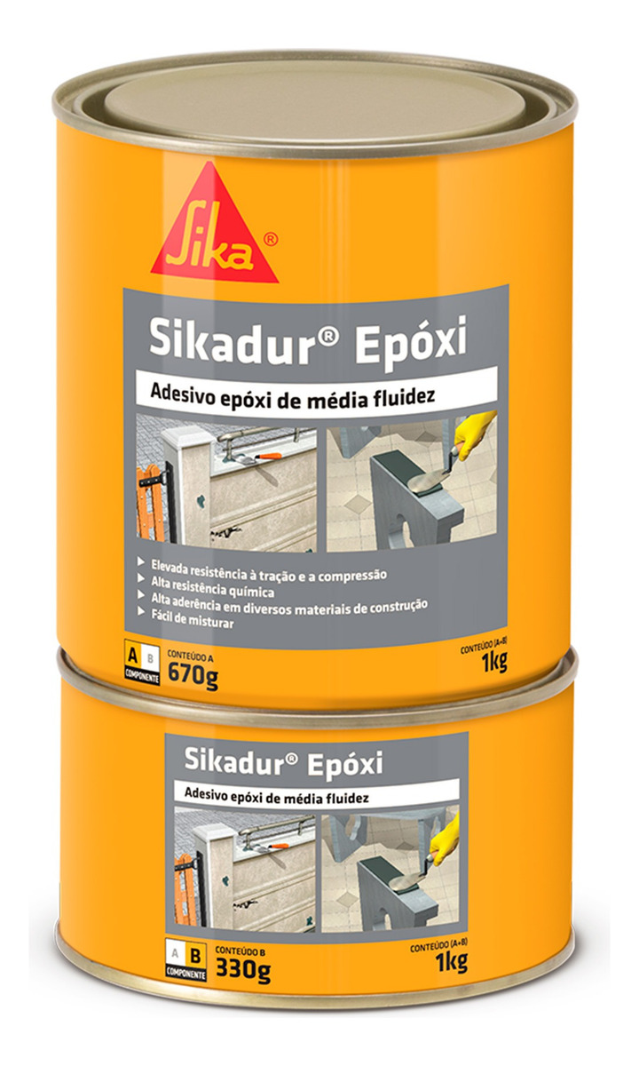 Adesivo Epóxi Sikadur Epóxi (lata 1kg) - ...