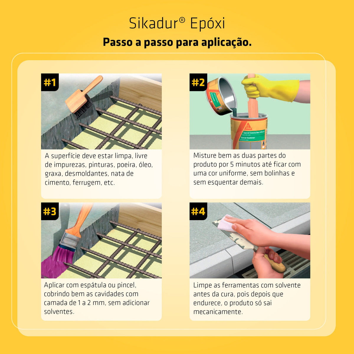 Adesivo Epóxi Sikadur Epóxi (lata 1kg) - ...