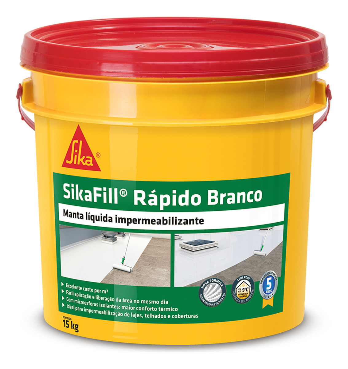 MANTA LIQUIDA BRANCA SIKAFILL 15 KG - SIKA