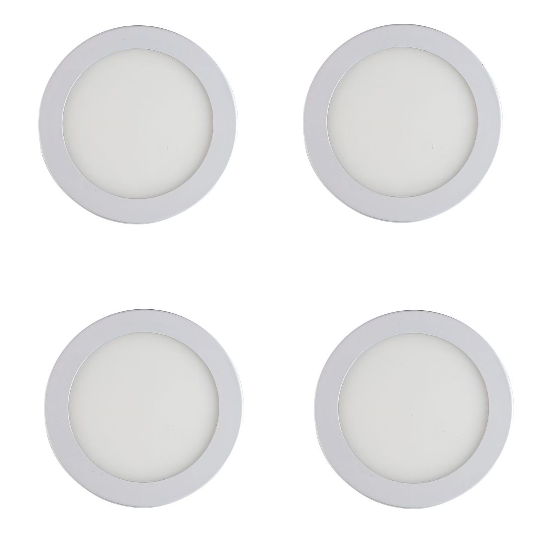 Kit 4 Painel LED Embutir Slim 12W 6500K L...