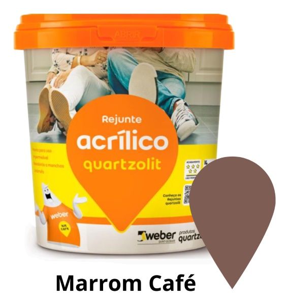 REJUNTE ACRILICO MARROM CAFE 1KG QUARTZOLIT